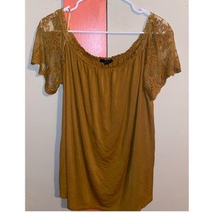 Mustard yellow blouse